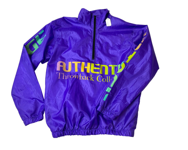 Authentic Throwback Collection Purple Windbreaker Jacket