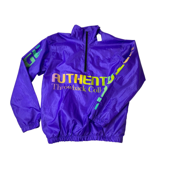 Authentic Throwback Collection Purple Windbreaker Jacket