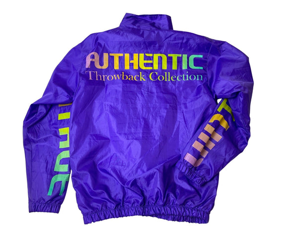 Authentic Throwback Collection Purple Windbreaker Jacket