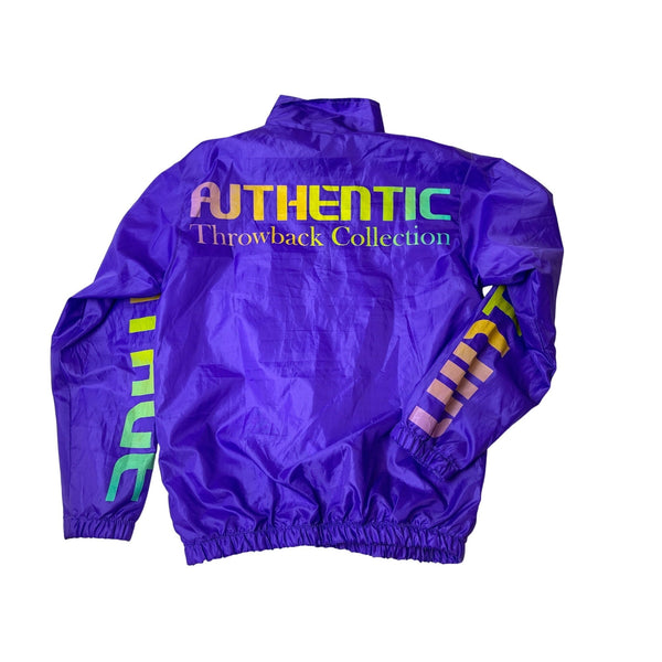 Authentic Throwback Collection Purple Windbreaker Jacket
