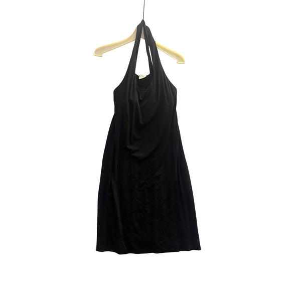 Soma Womens Black Rayon & Spandex Halter Dress Medium Elegant Chic Sleeveless Design Made In China