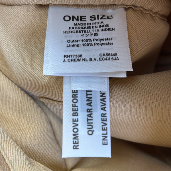 J.Crew Tan Sherpa With Zip Closure & Dual Handles Structured Tote Bag - New