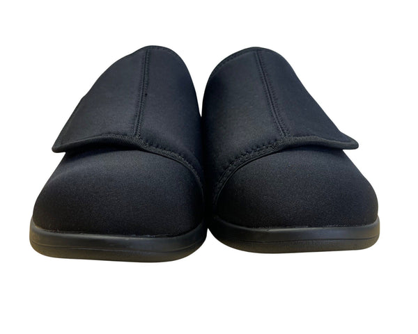 Propét Men’s Black Adhesive Closure Cushion Foot Slippers Size 10 - New