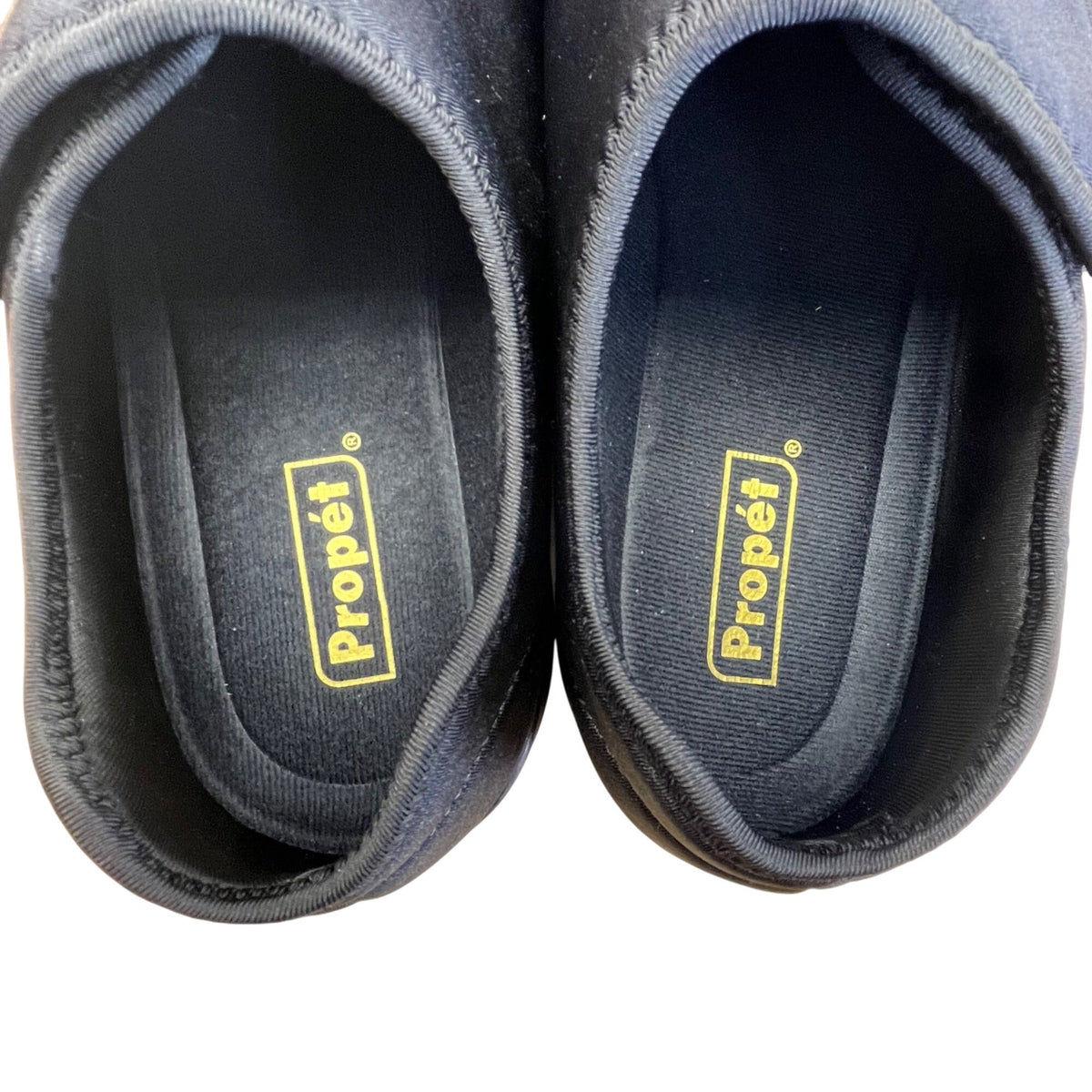 Propét Men’s Black Adhesive Closure Cushion Foot Slippers Size 10 - New