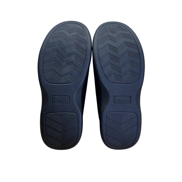 Propét Men’s Black Adhesive Closure Cushion Foot Slippers Size 10 - New