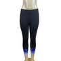 Talbots Women's Black Cropped Leggings Sz PM With UPF 50+ & Blue Tie-Dye - New