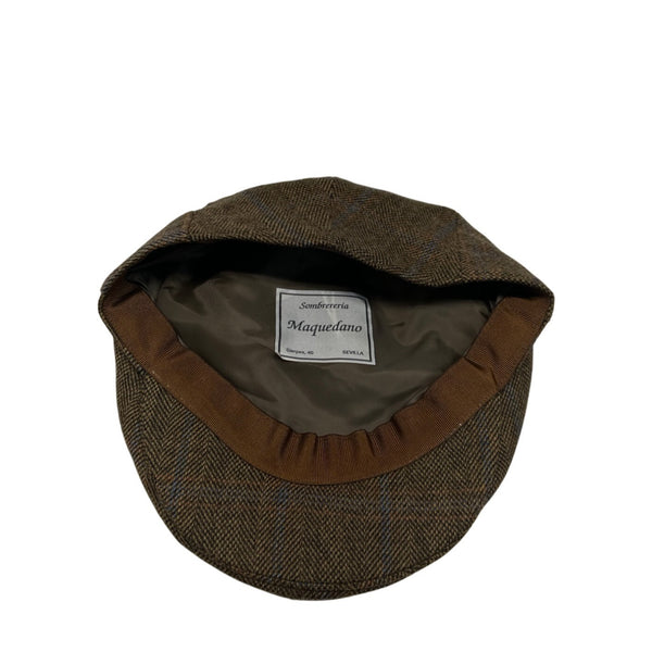 Vintage Maquedano Tweed Flat Cap