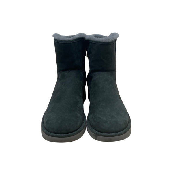 UGG Women’s Green Suede & Gray Sheepskin Mid-Calf Abree Mini Boots Size 9