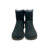UGG Women’s Green Suede & Gray Sheepskin Mid-Calf Abree Mini Boots Size 9