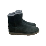 UGG Women’s Green Suede & Gray Sheepskin Mid-Calf Abree Mini Boots Size 9
