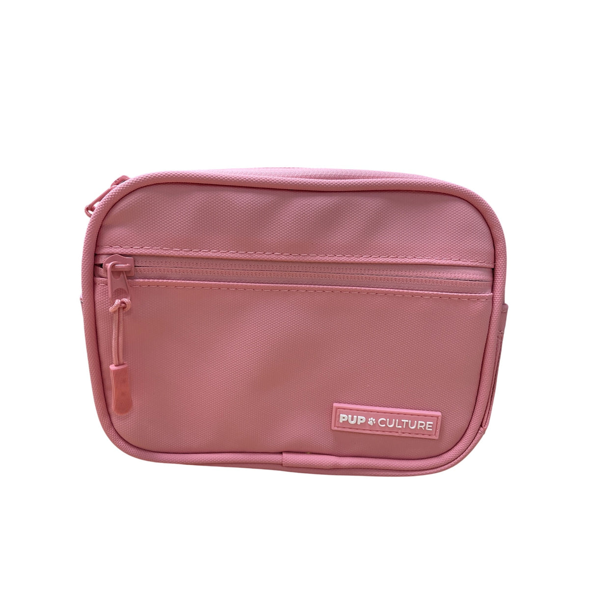 Pup & Culture Womens Pink Nylon Crossbody Treat Bag Adjustable Strap With Zipper Closure NWT