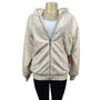 P.J.Salvage Women’s Beige Hoodie Size-M Polyester NWT