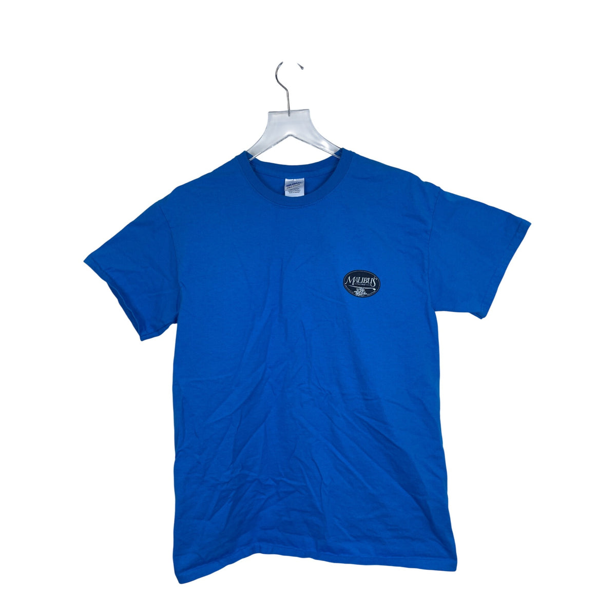 Gildan Mens Blue Ultra Cotton Malibus Surf Shop Graphic T-Shirt Size M