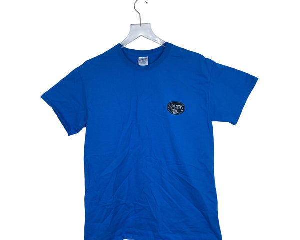 Gildan Mens Blue Ultra Cotton Malibus Surf Shop Graphic T-Shirt Size M