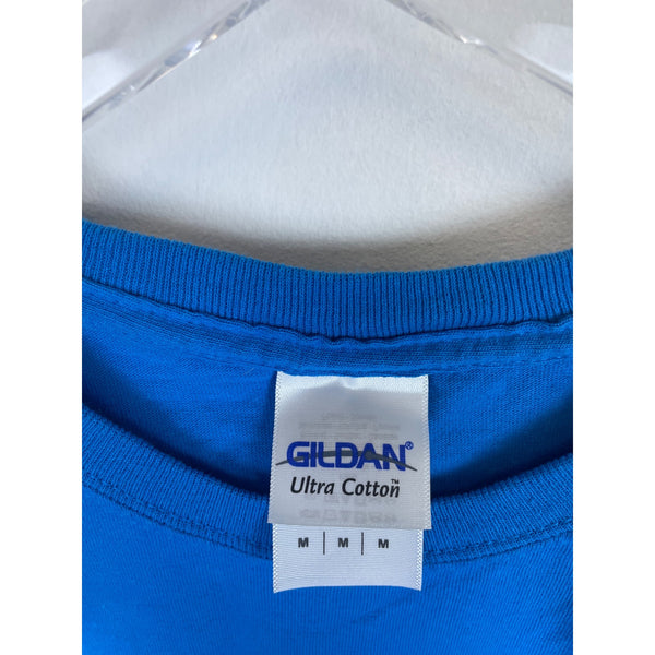 Gildan Mens Blue Ultra Cotton Malibus Surf Shop Graphic T-Shirt Size M