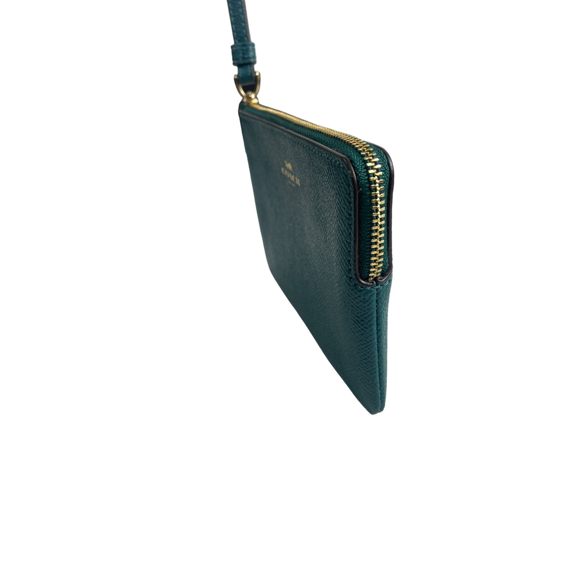 Coach Women's Emerald Green Wristlet Purse Sz S
