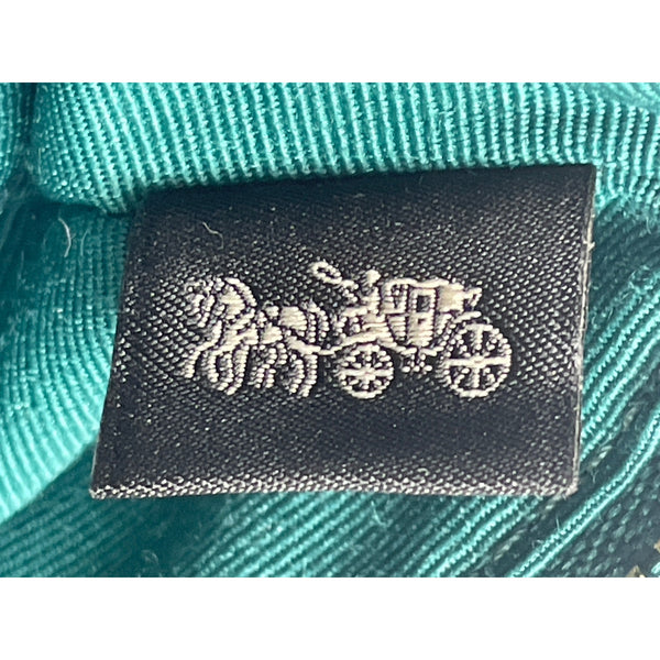 Coach Women's Emerald Green Wristlet Purse Sz S