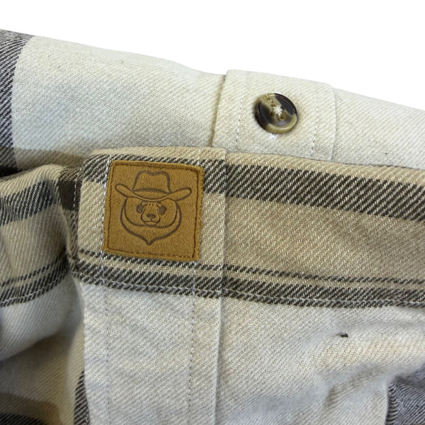 Dubinik Mens Beige Plaid Button-Up Shirt Classic Fit Casual Style Size 2XL - New