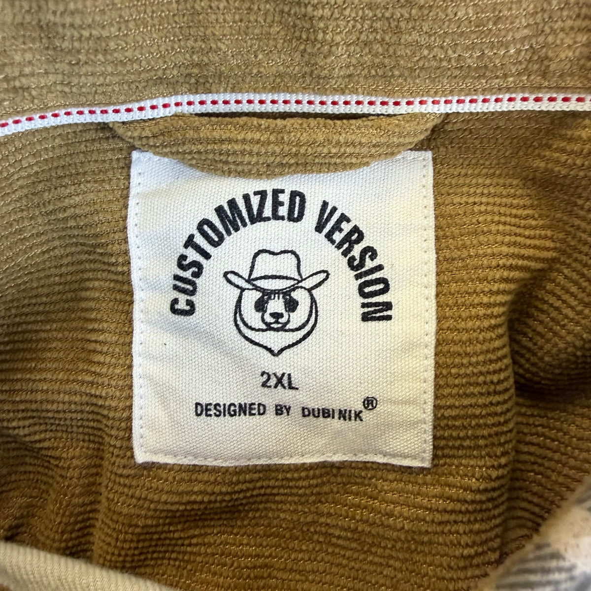 Dubinik Mens Beige Plaid Button-Up Shirt Classic Fit Casual Style Size 2XL - New