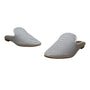 Frye Women’s White Perforated Leather Slide-On Mules Size 7.5M - New