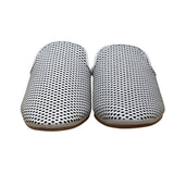 Frye Women’s White Perforated Leather Slide-On Mules Size 7.5M - New