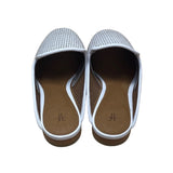 Frye Women’s White Perforated Leather Slide-On Mules Size 7.5M - New