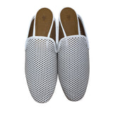 Frye Women’s White Perforated Leather Slide-On Mules Size 7.5M - New