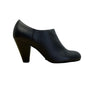 Crown Vintage Women’s Black Faux Leather Slip-On Heeled Booties Size 7.5M