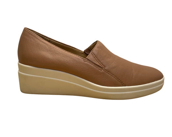 Naturalizer Women’s Brown Leather Slip-On Wedge Shoes Size 8M