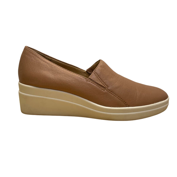 Naturalizer Women’s Brown Leather Slip-On Wedge Shoes Size 8M