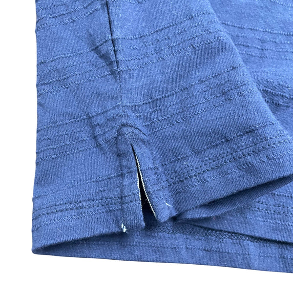 Tommy Bahama Boys Navy Polo Shirt Ribbed Collar Short Sleeve Size M (7/8) - New