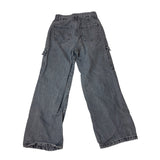Rumwe Women's Gray Cargo Denim wide-legged Jeans Pants Sz P