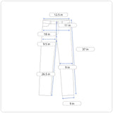 Rumwe Women's Gray Cargo Denim wide-legged Jeans Pants Sz P