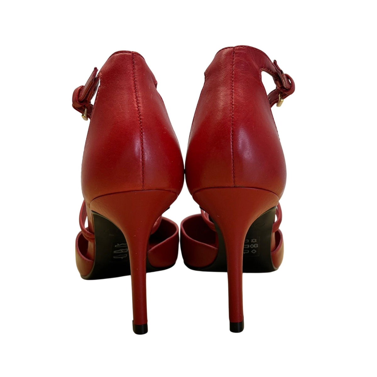 Aldo Women’s Red Patent Leather Strappy Pointed Toe Heels Size 8
