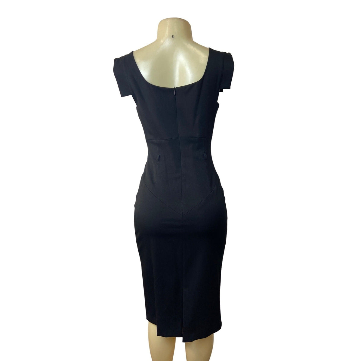 Black Halo Women's Black Sheath Dress Sz 4 (EUR 34) - NEW