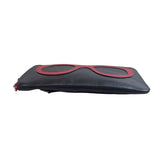 ili Women's Black And Red Eyeglasses Wallet Sz S