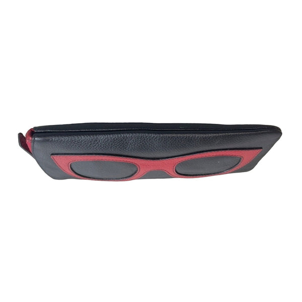 ili Women's Black And Red Eyeglasses Wallet Sz S