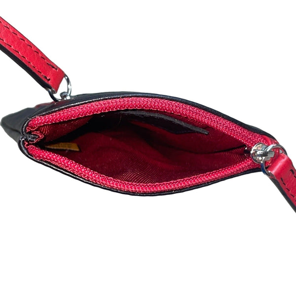 ili Women's Black And Red Eyeglasses Wallet Sz S
