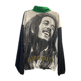 Bob Marley Multicolor Graphic Hoodie – XL, Half-Zip, Made in USA, Pre-Owned