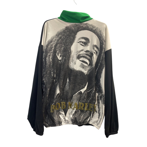 Bob Marley Multicolor Graphic Hoodie – XL, Half-Zip, Made in USA, Pre-Owned