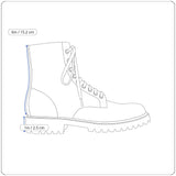 Guess Mens Black & Grey With Zipper & Lace-Up Closure Rand Combat Boots Size 12M