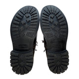 Guess Mens Black & Grey With Zipper & Lace-Up Closure Rand Combat Boots Size 12M