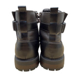 Guess Mens Black & Grey With Zipper & Lace-Up Closure Rand Combat Boots Size 12M