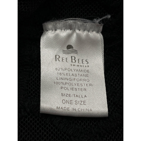 ReeBees Black Lace Women's Kimono Floral Embroidered Cardigan Duster Cover Up OS