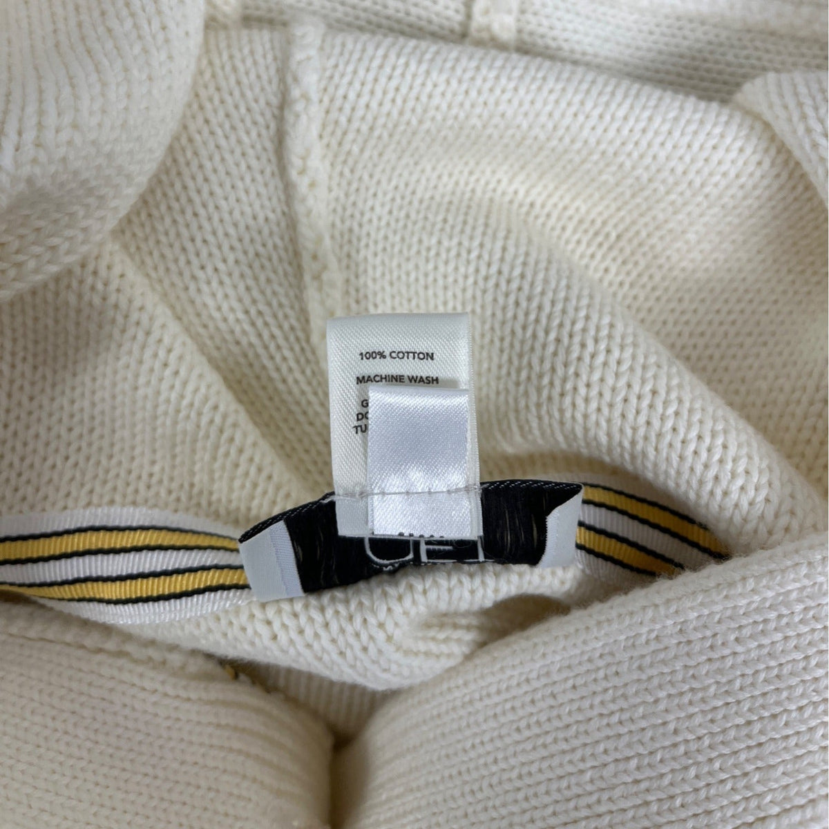 Loft White Hooded Cable Knit Cardigan Sweater With Button Front & Pockets Size S