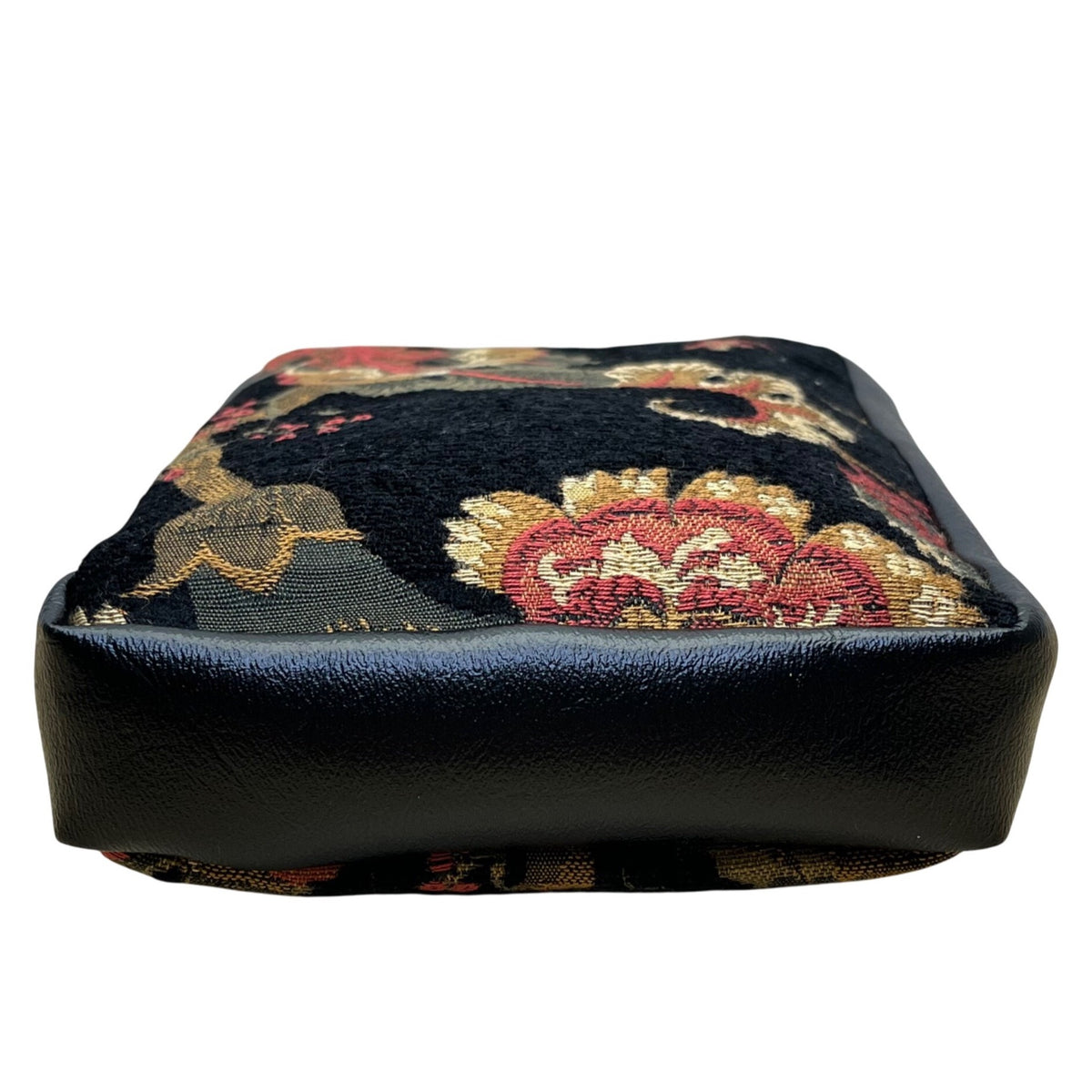 Floral Tapestry Women’s Black And Red Crossbody Shoulder Bag Multicolor Size S