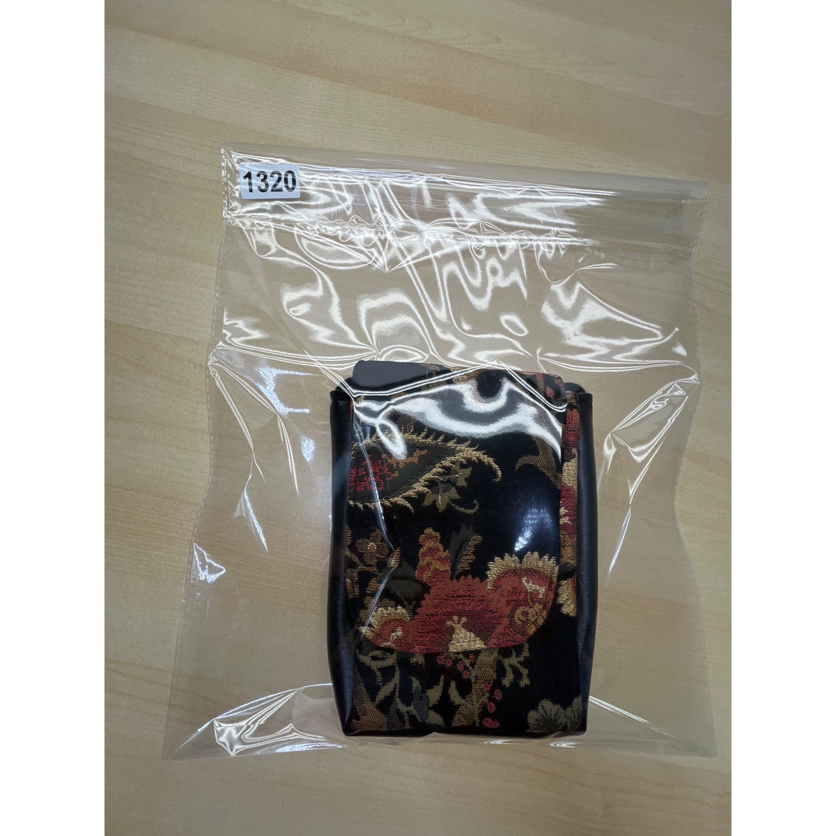 Floral Tapestry Women’s Black And Red Crossbody Shoulder Bag Multicolor Size S