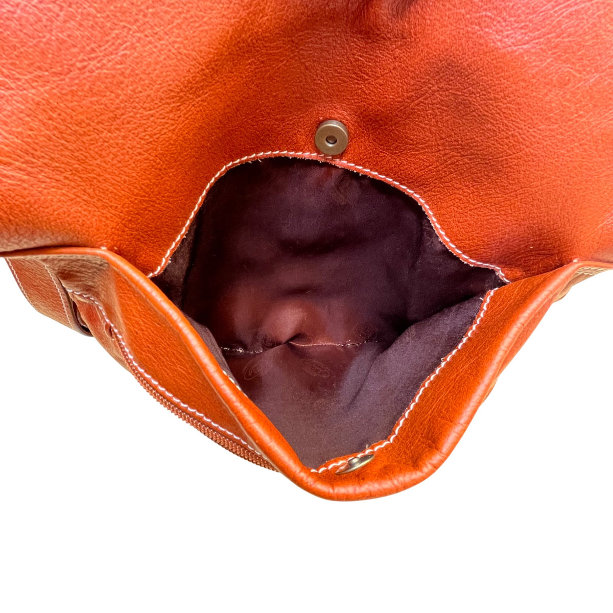 Avorio Women’s Brown Genuine Leather With Elephant Detail Crossbody Purse