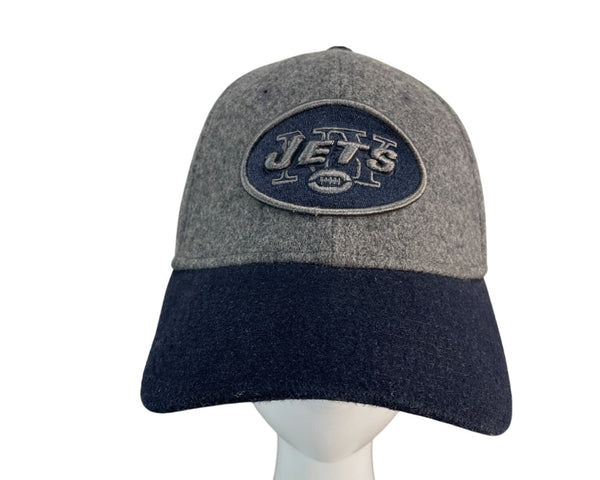 New Era EK Collection NY Jets NFL Wool Blend Baseball Cap Gray & Navy New Size S