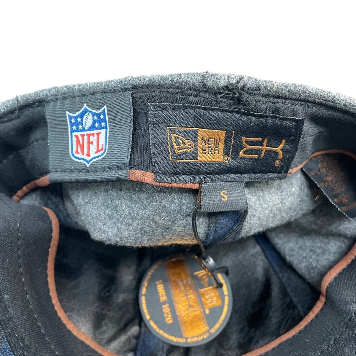 New Era EK Collection NY Jets NFL Wool Blend Baseball Cap Gray & Navy New Size S